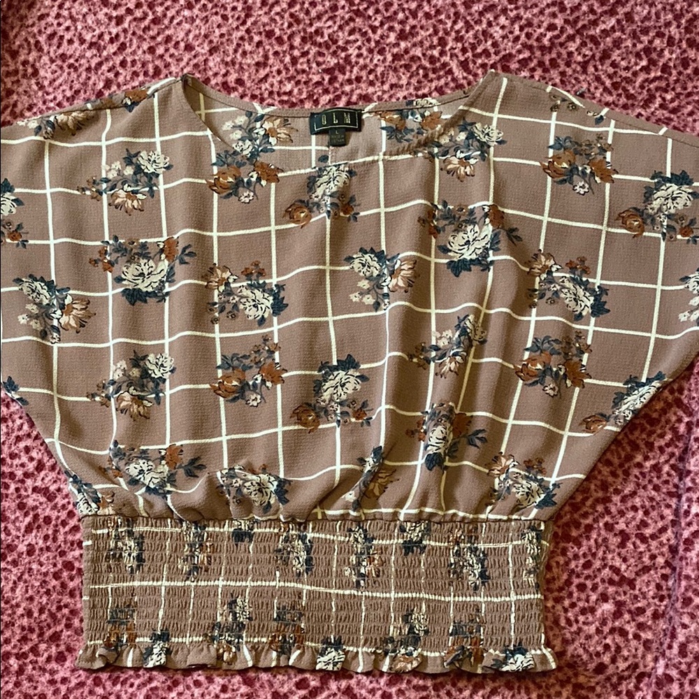 Women's Floral Tan Top